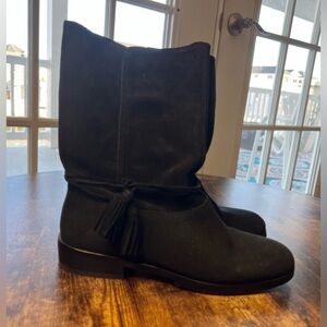 Lands End | ladies suede, tassel boots. Size: 7B